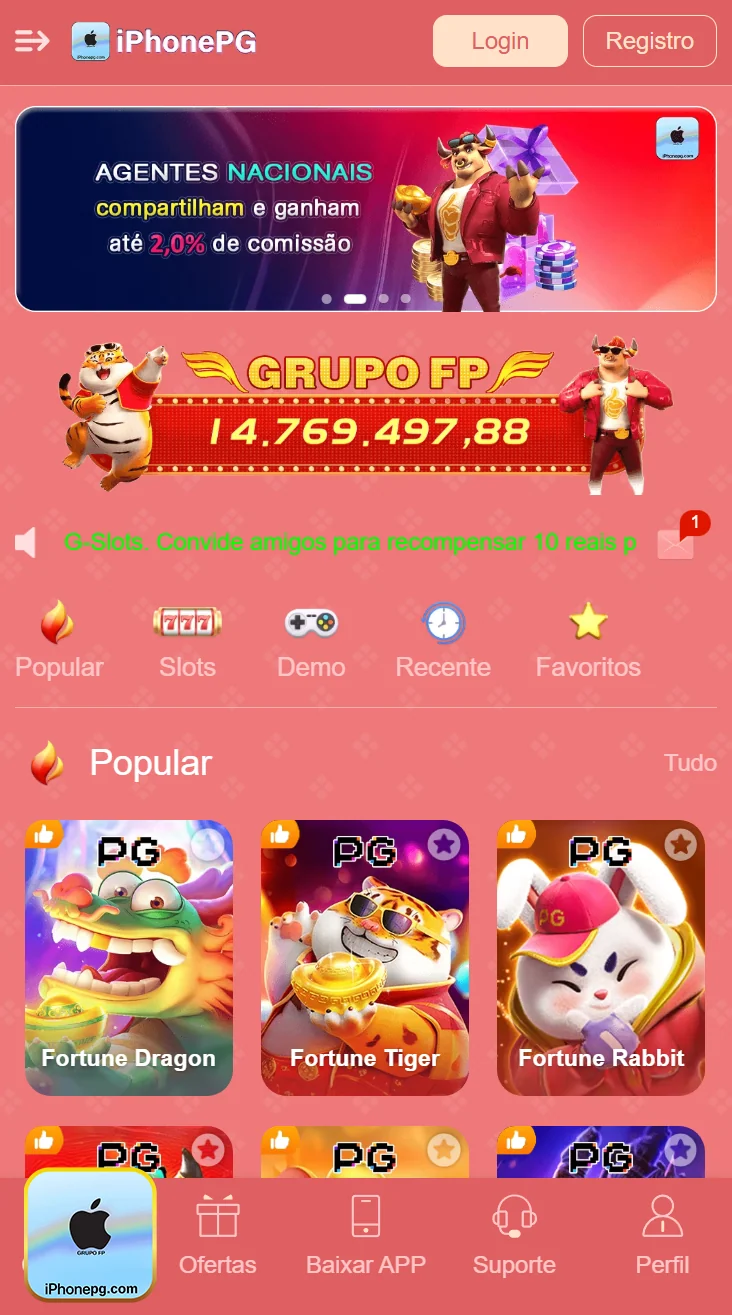 Tela de smartphone com opção de depósito fácil